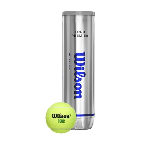 Wilson Tour Premier 4 Ball Tennisbälle 4 Yellow (Packung mit 2) – Ansicht 4