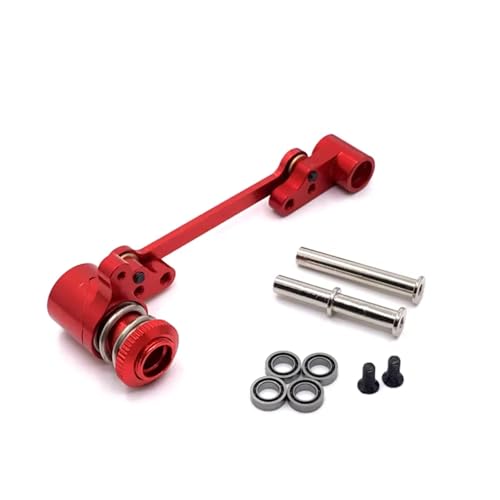 Ensemble Direction Métal Rouge pour WLtoys 144001 et LC Racing 1/14