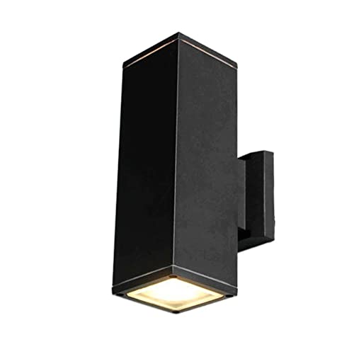 Applique murale LED étanche IP65 en aluminium noir 12W durable