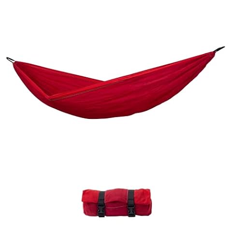 AMAZONAS Ultra-Light XL hamak Silk Traveller XL Chili ultralekki i wygodny 385 g 295 x 150 cm wymiary opakowania 25 x 8 cm do 200 kg