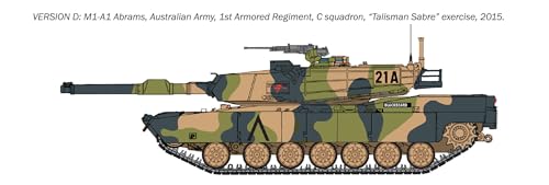 Char M1A1 Abrams Italeri 35108 maquette militaire précise sans défaut d'assemblage