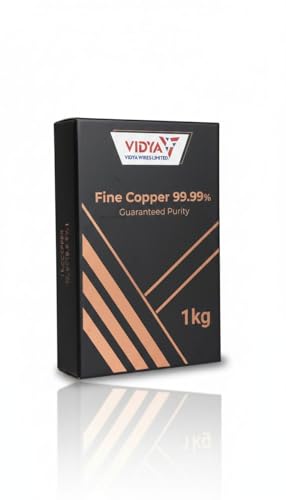 Image of VIDYA 99.99% Fine Pure Copper Bar, 1 Kilogram, Investment Grade Bullion, Made in India (1 Kg)