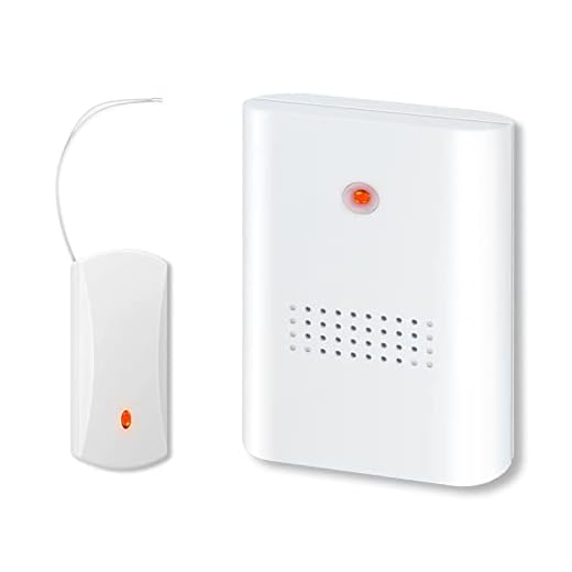 Funk Erweiterung Set - Türklingel und Gong Weiterleitung - 1 Funkkonverter (70399) + 1 Funkklingel Batterie Empfänger (70860) - 256 Sendefrequenzen & 8 Melodien, Weiß