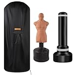 Free Standing Punch Bag Cover, 420D Oxford Waterproof Outdoor Full Protector, Protective Cover for Boxing Bag with Stand Punching Dummy 70" H x 28" D (70" H x 28" D)