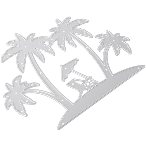 EPIGEIST Troquel de Corte Metálico de Cocotero para Manualidades Diy, Plantilla Resistente Textura para Álbumes de Fotos y Scrapbooking, Herramienta Multiusos para Decoración Temática