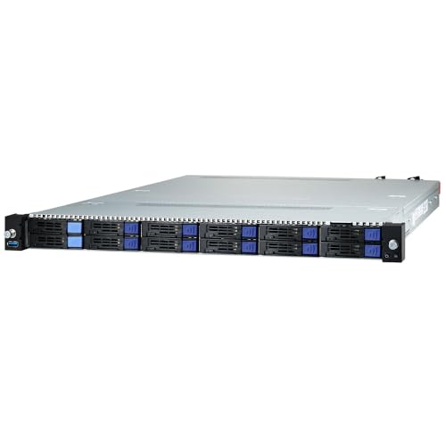 TYAN MiTAC Thunder CX GC68A-B7126 B7126G68AV10E2HR -1U2S Cloud Server, 12 SFF. 2X FH/HL PCIe Gen.4 x16 Slots. Redundant Power Supply.