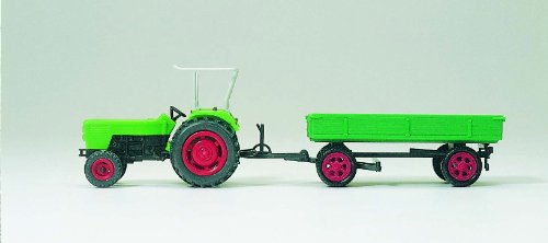 Remorque de tracteur Monte miniature Preiser 1/87 accessoire de décor ferroviaire HO