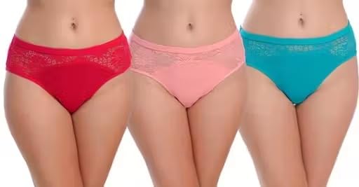 Women’s Ice Silk Hipster Panty Set No Show Invisible Lines Comfortable Pack of 3 Multi 2 S-image-10
