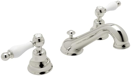 ROHL AC102OP-PN-2 Arcana C-Spout Widespread Lavatory Faucet