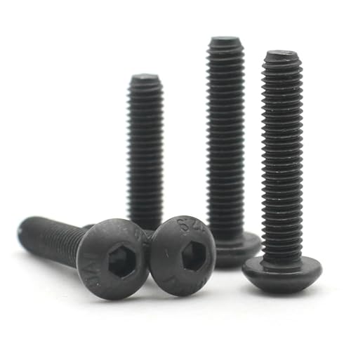 Vis à tête cylindrique M3 M4 pas métrique lot de 20 pour fixation filetée mécanique