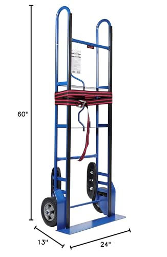 Image of Pro Lift Hand Trucks Heavy Duty - Industrial Dolly Cart with Vertical Loop Handle and 800 Lbs Maximum Loading Capacity