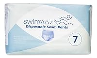 SWIMMM – Einweg Schwimmwindeln Kinder – Größe 7 (18–30 kg) – 36 Stück – Diskret & Hautfreundlich – Schutz bei Stuhlinkontinenz – Für sicheres Schwimmen im Wasser