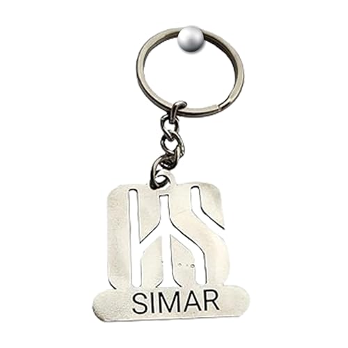 Image of SAVRI Personalized Keychain with Customized Name Engraving | Stainless Steel Round Professional Keychain