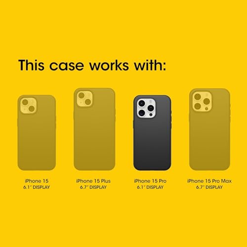OtterBox Cover Serie Clear Case con MagSafe per iPhone 15 PRO, Resistente a Shock e Cadute, Ultra Sottile, Protettiva, Testata 3X Norme Mil-Std 810G, Anemone