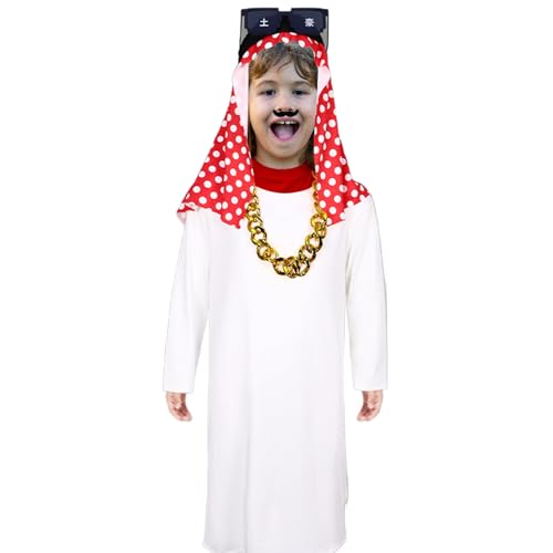 Disfraz de Sheik, disfraz de Oriente Medio para hombre, disfraz de príncipe árabe adulto, disfraz de cosplay de Oriente Medio árabe, disfraz de Halloween, cosplay, ropa para hombres