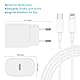 iPhone Schnellladegerät,Apple Netzteil Ladegerät 20W mit USB C Lightning Kabel 2M Original, Type C Ladeadapter, Power Adapter Stecker und Ladekabel für iPhone 14 Pro Max/13 Mini/12 Pro/11/XS/XR/8 iPad