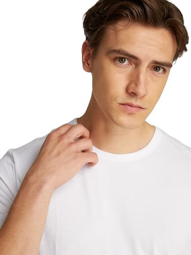 Calvin Klein Herren 3er Pack T-Shirts Kurzarm Crew Neck Basic, Weiß (White, White, White), M – Ansicht 4