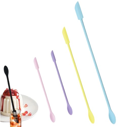 Mini-Spatel aus Silikon, multifunktional, wiederverwendbar, klein, Gummi, Make-up, lange Löffel, für Küche, Lebensmittel, Backen, Kochen, Schönheit, Make-up, Kosmetik, Lotion, Harz, handgefertigte Mini-Spatel aus Silikon, multifunktional, wiederverwendbar, klein, Gummi, Make-up, lange Löffel, für Küche, Lebensmittel, Backen, Kochen, Schönheit, Make-up, Kosmetik, Lotion, Harz, handgefertigte