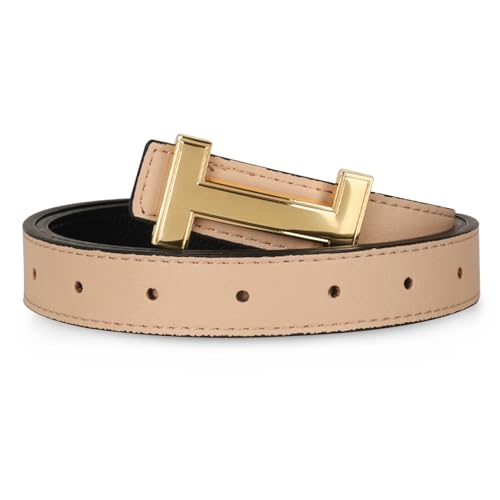 Relang Women's Belt with Gold Buckle – Apricot