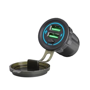 Yugshnkfc 36W USB Auto-Ladegerät mit Schaltern