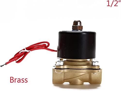 Électrovanne normalement ouverte 1/2 laiton 12V DC vanne de régulation eau et air