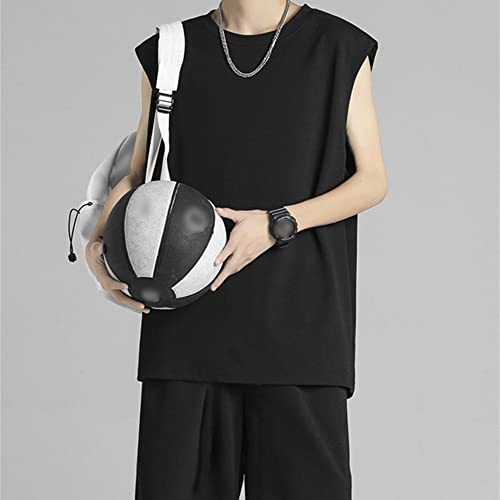 Men Breathable Tank Top Undershirt Comfortable Fit Soft Cotton Blend Undershirts Crew Neck Sleeveless Shirts for Mens2