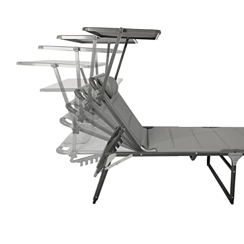 Sonnenliege mit Dach von Homecall aus Aluminium