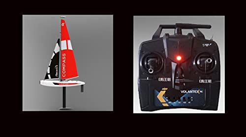 Ssccgym 53” Inch Remote Control Boat Rc Pre-Assemble Sail Accessories Kits 2.4G Electric Boat Sailing Watercraft For Adults Boys (S) #TOP4