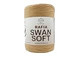 rocca di Rafia Soft 100% ecologica da 100g - 100metri per le tue borse handmade estive o cappelli (beige - PIATTA)