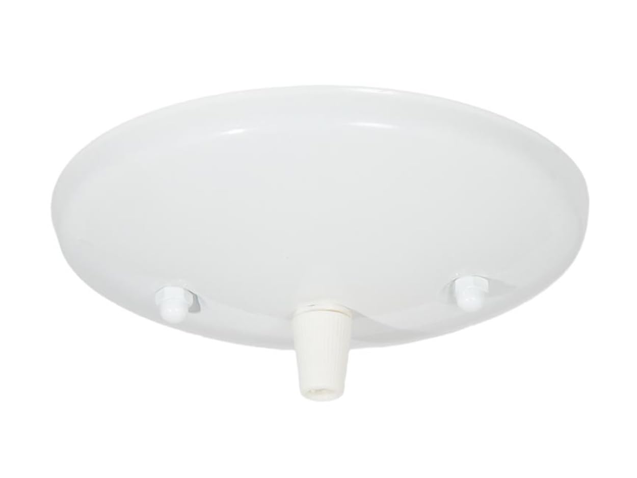 B&amp;P Lamp® Modern Ceiling Light Canopy Plate Kit (White)