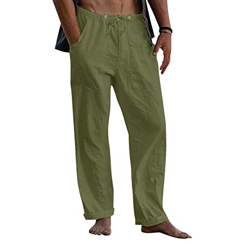 Kamemir Men's Sweatpants, Best Sweatpants For Men, Men's Athletic Lounge Pants With Cinched Cuffs Dress Pants For Men Army Green #TOP1