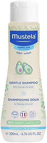 Mustela Baby Gentle Shampoo with Natural Avocado - Hair Care for Kids of all Ages & Hair Types - Tear-Free & Biodegradable Formula - 6.76 fl. oz.