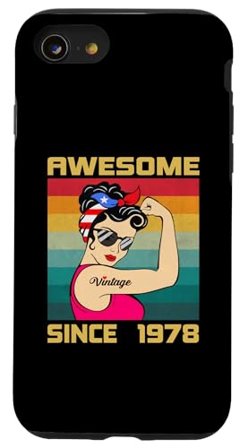 48�� ���� �a���� ���B���e�[�W �f���炵�� 1978�N�ȗ� �X�}�z�P�[�X iPhone SE (2020) / 7 / 8 �p