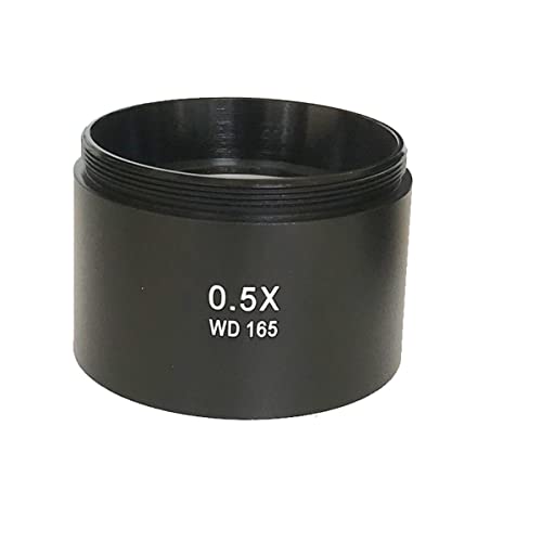 Microscope 0.3X 0.5X 0.7X 0.75X 1X 1.5X 2.0X Auxiliary Objective Lens Stereo Microscope Thread 48mm Trinocular Microscopio(0.5X)