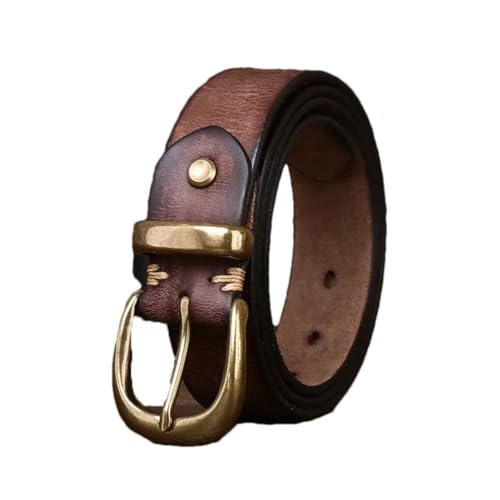 Men Leather Pin Buckle Belt Retro Jeans Belts Leather Belt For Business