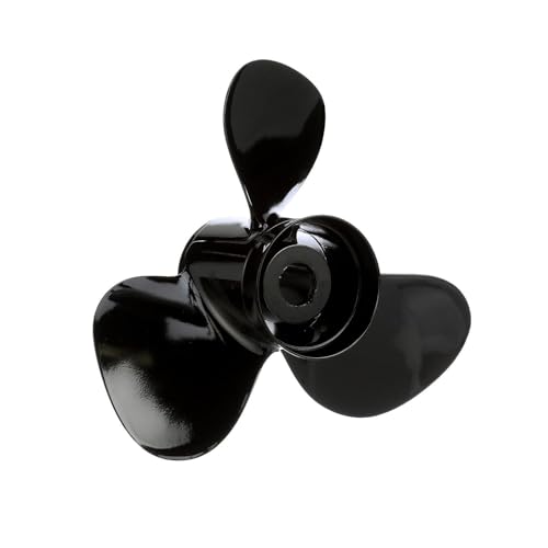 Image of Quicksilver Black Diamond 3-Blade Aluminum Propeller for Mercury and MerCruiser Engines