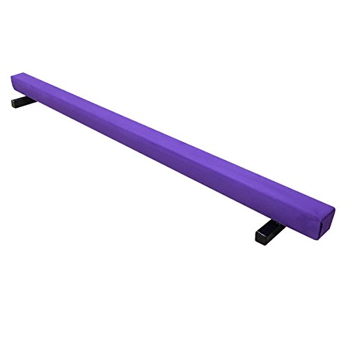 The Beam Store Suede Gymnastics Balance Beam, 6-Feet, Purple Made in USA