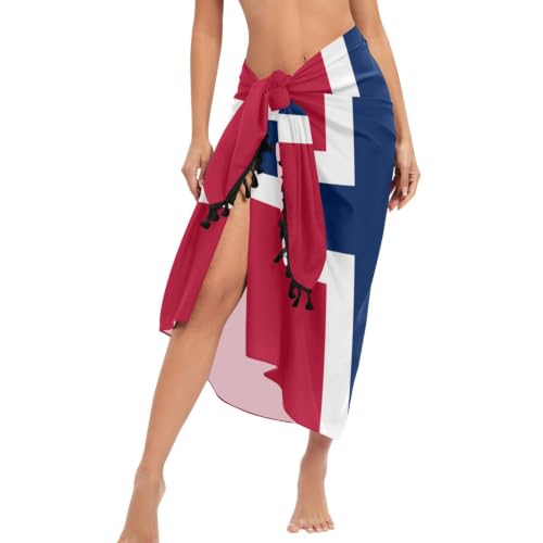 Bikini con bandera de Noruega junior y vestido playero para cubrir el traje de baño 2
