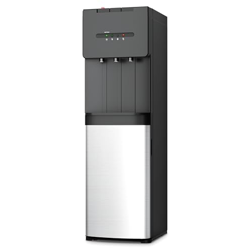 EUHOMY Self Cleaning Bottom Loading Water Cooler Dispenser, 3 Temperatures (Cold, Warm, Hot), Child...