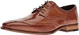 STACY ADAMS Men's Tinsley-Wingtip Oxford, Tan, 10 W US