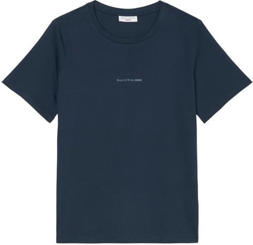 Marc O'Polo Denim Damen T-Shirt aus Bio-Baumwolle Regular Fit, Blau (Navy Teal), XL – Ansicht 6