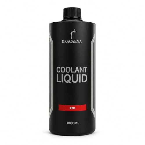 Dracaena.io 33.8oz/ 1000ml PC Cooling Fluid, Colored Liquid, New Formula Premixed Solution for Computer Cooling Systems (Red)