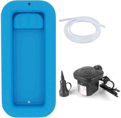 Bañera inflable para ancianos portátil con fregadero de ducha kit 2