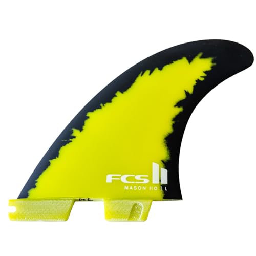 FCS II Mason Ho Signature Tri Fin (Black/Yellow, Medium)