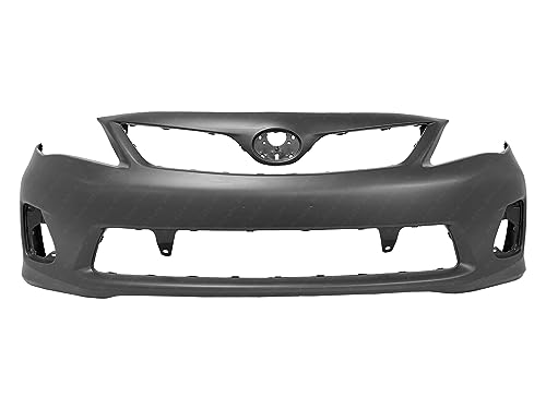 MBI AUTO - Primered, Front Bumper Cover Fascia for 2011 2012 2013 Toyota Corolla Sedan 11 12 13, TO1000372