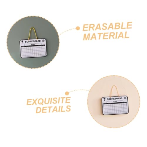 Beaupretty 2pcs doble cara pizarra de golf borrable miniatura 3
