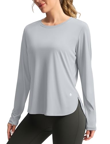 Image of Women's Sun Shirts UPF 50+ Long Sleeve UV Protection Shirt Lightweight Quick Dry Workout Hiking Tops for Women