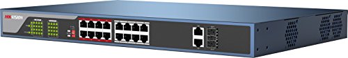 10/100 Mbit/s. Hikvision DS di 3e0318p e  16 porte PoE switch  10/100 Mbps  IEEE 802.3 at e IEEE 802.3 AF  Power Over Ethernet