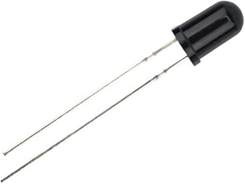 Miniatura 3 de 100 unids 0.118 in infrarrojos receptor IR LED diodo luces (lente redonda negra DC 20mA) Iluminación bombillas lámparas componentes electrónicos