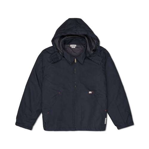 Image of Rasco FR Men's Duck Hooded Jacket, Designed in the USA, Removable Hood, Front Pouch Pockets, CAT 3, NFPA 2112